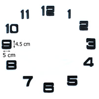 Lot de 12 chiffres Breguet pour réalisation d'horloge noir