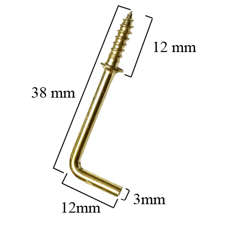 Lot de 10 gonds à visser pour miroir