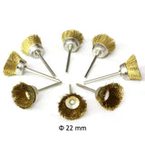 Lot de 10 brosses à polir a decaper acier lation