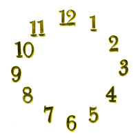 Lot de 12 chiffres Breguet pour réalisation d'horloge or