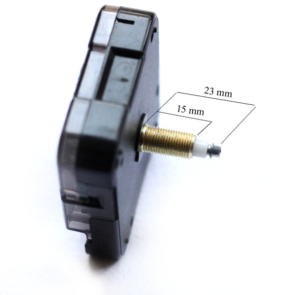 Mécanisme mouvement filetage laiton mesure 15 mm pour horloge