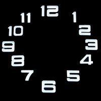Lot de 12 chiffres Breguet pour réalisation d'horloge blanc