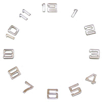 Lot de 12 chiffres Breguet pour réalisation d'horloge argent