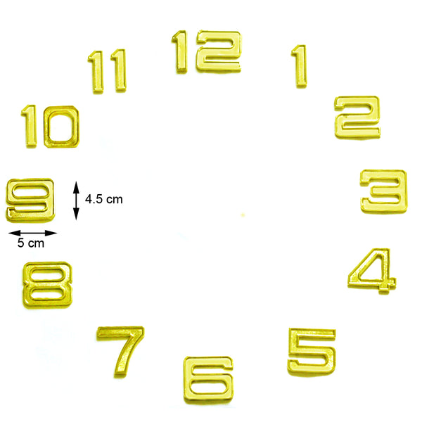 Lot de 12 chiffres Breguet pour réalisation d'horloge or