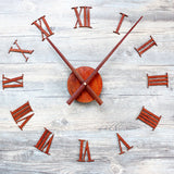 Kit complet pour horloge murale coloris rouille