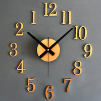 Kit complet pour horloge à l'envers coloris doré