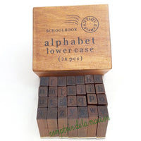 Coffret en bois alphabet minuscule