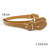 Paire Anse bandoulière a coudre havane 53,5 cm