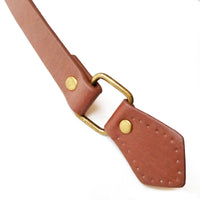 Paire Anse bandoulière a coudre brun 56 cm