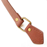 Paire Anse bandoulière a coudre brun 56 cm