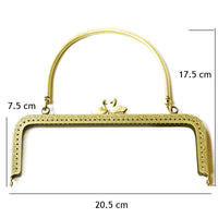 Fermoir en métal pour porte-monnaies ou sacs L 20,5 cm