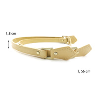 Paire Anse bandoulière a coudre beige 56 cm